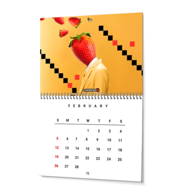 Wall Calendars with Central Spiral